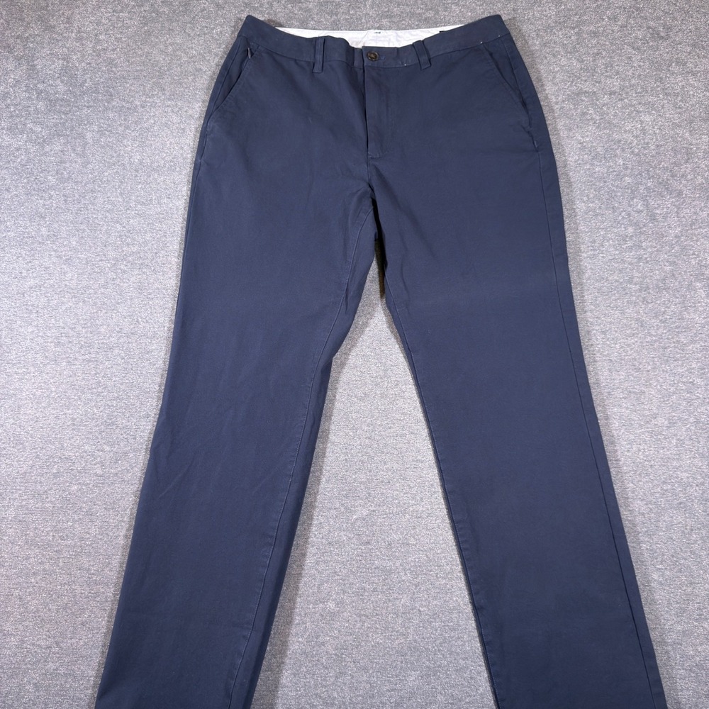 Bonobos Chino Pants Mens 34x30 Blue Slim Fit Cotton Stretch Casual Trousers